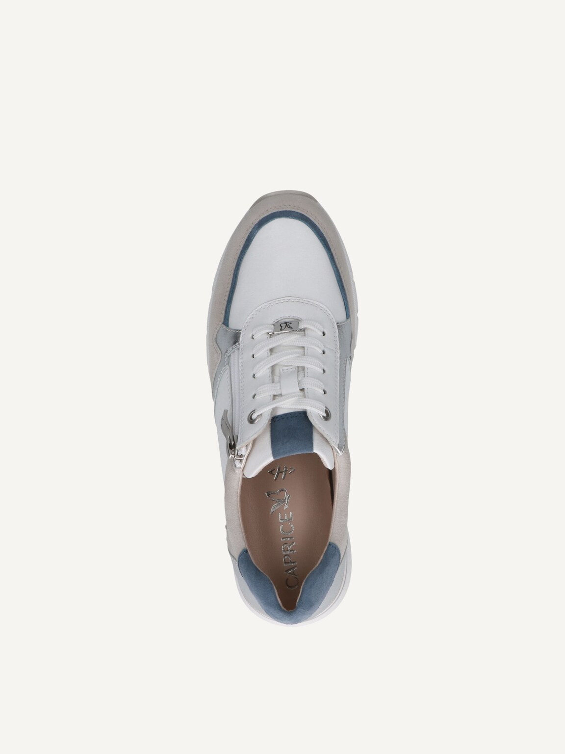 Caprice, Leather Sneaker - white WHITE/SILVER, image 5 of 5
