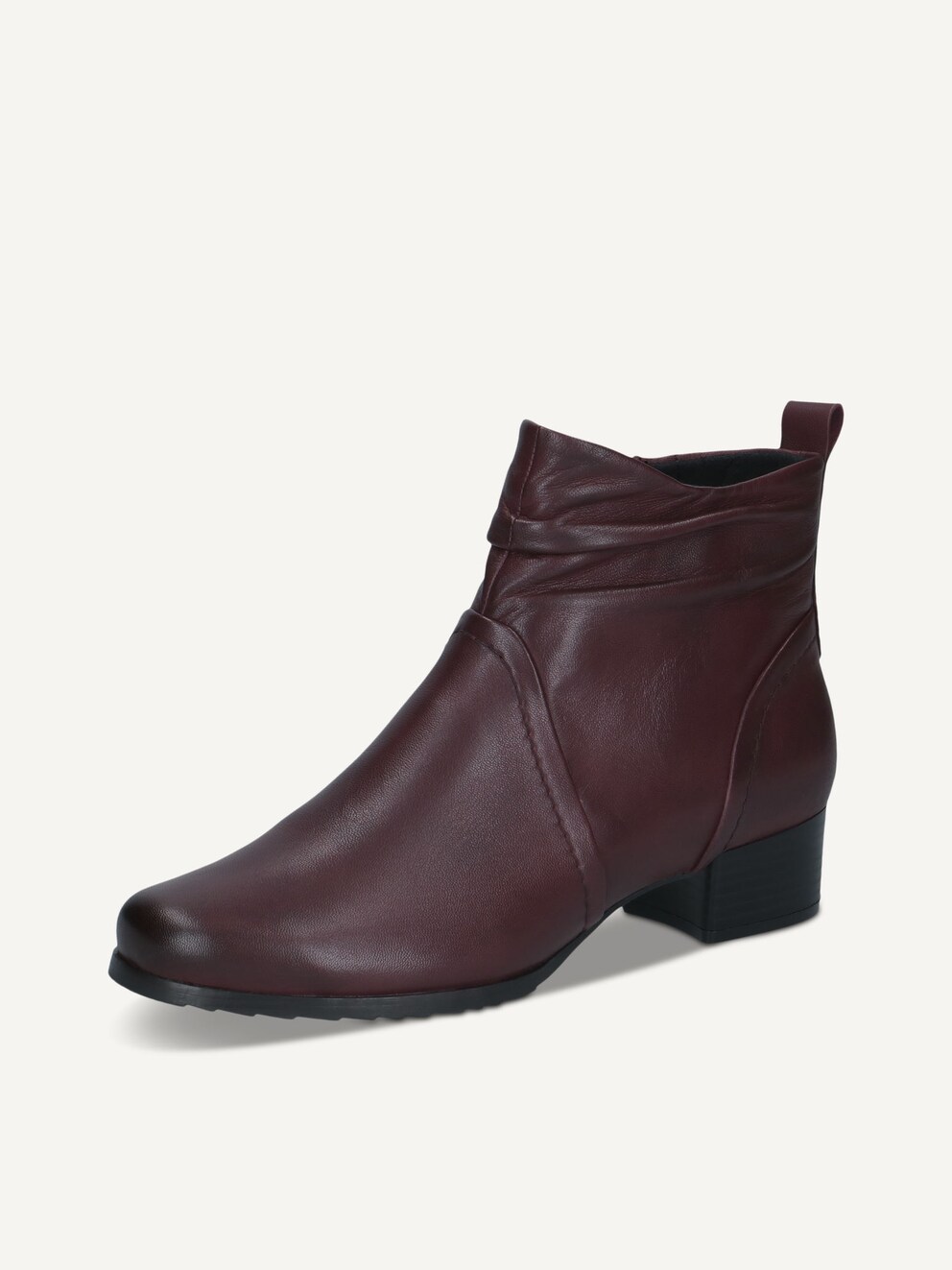 Caprice, Leather Bootie - red BORDEAUX NAPPA, image 2 of 5