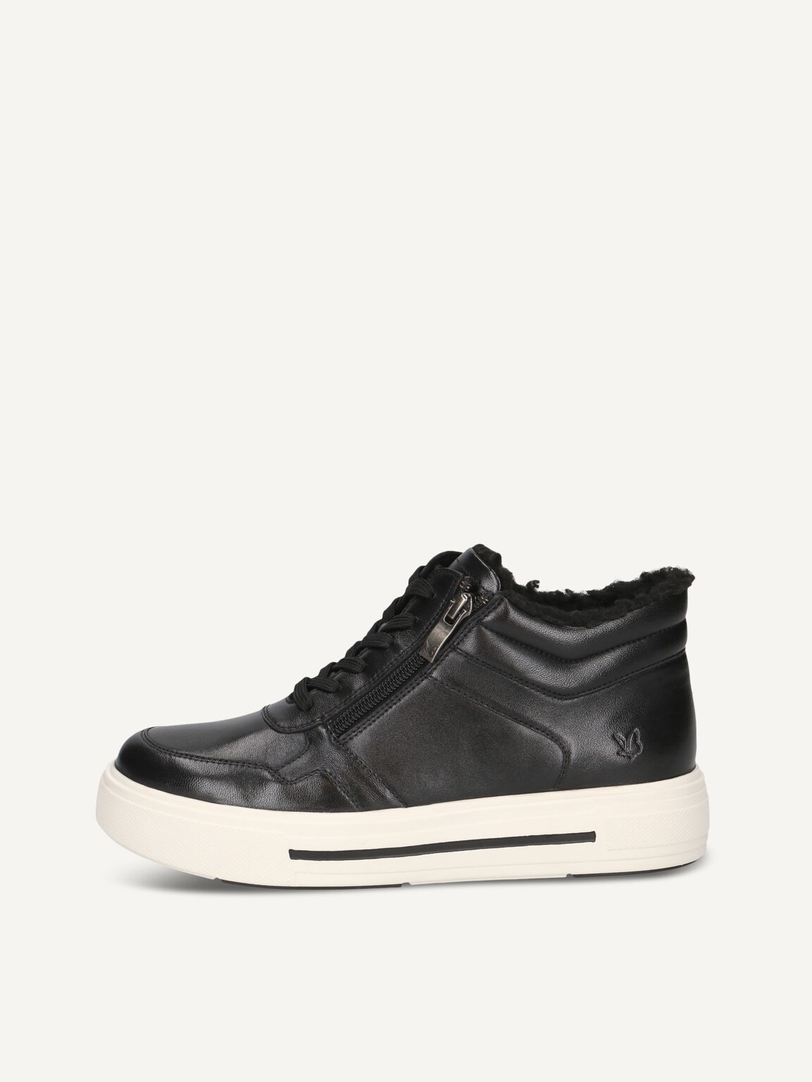 Caprice, Leather Bootie - black warm lining BLACK NAPPA, image 3 of 6
