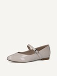 Not selected, Caprice, Leather Ballerina - white SNOW NAPLAK