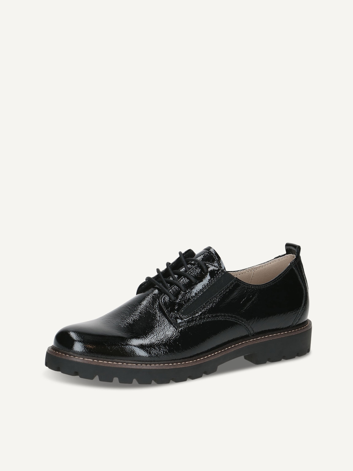 Caprice, Leather Low shoes - black BLACK NAPLAK, image 1 of 5