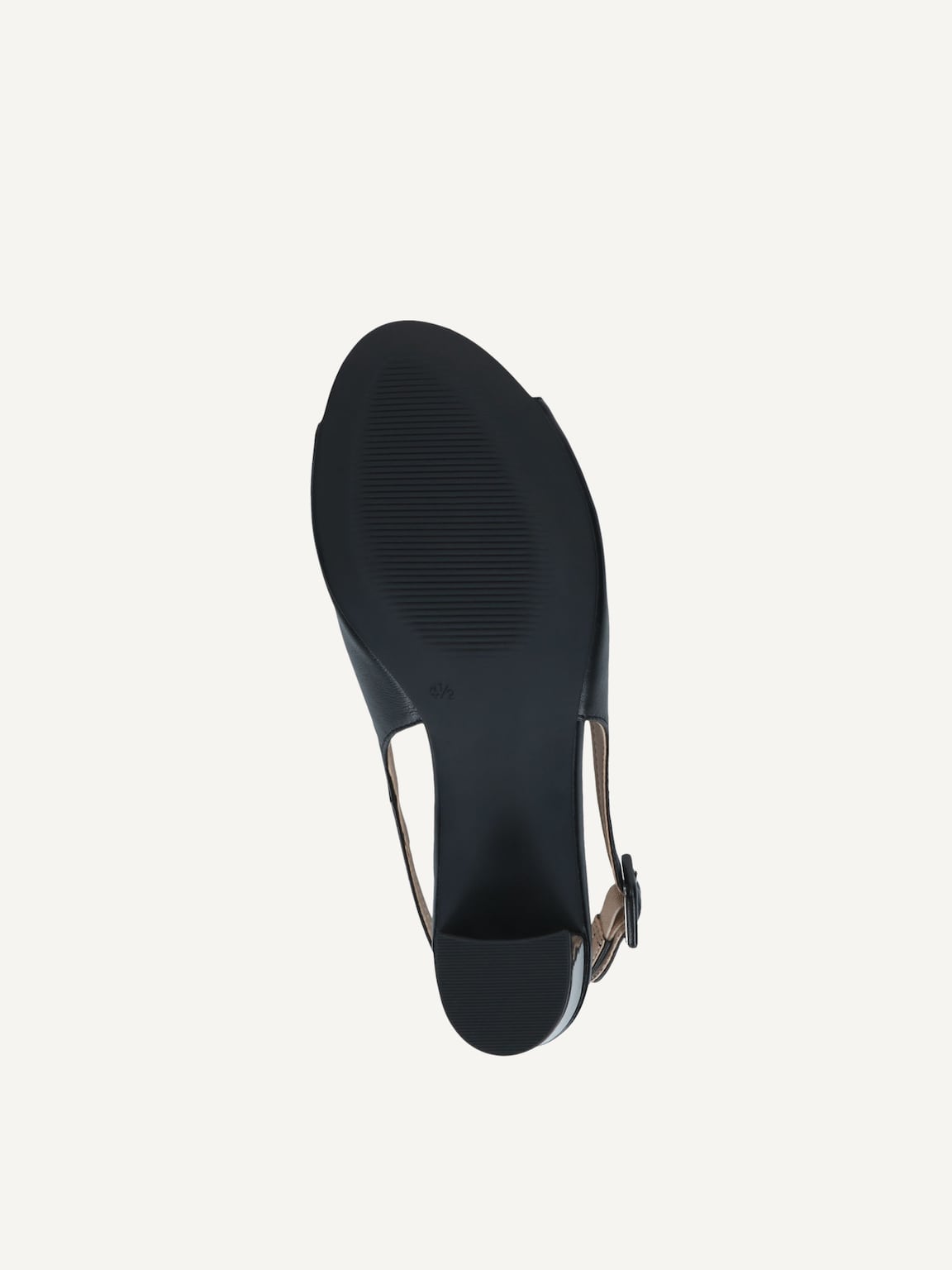 Caprice, Leather Heeled sandal - black BLACK NAPPA, image 4 of 5