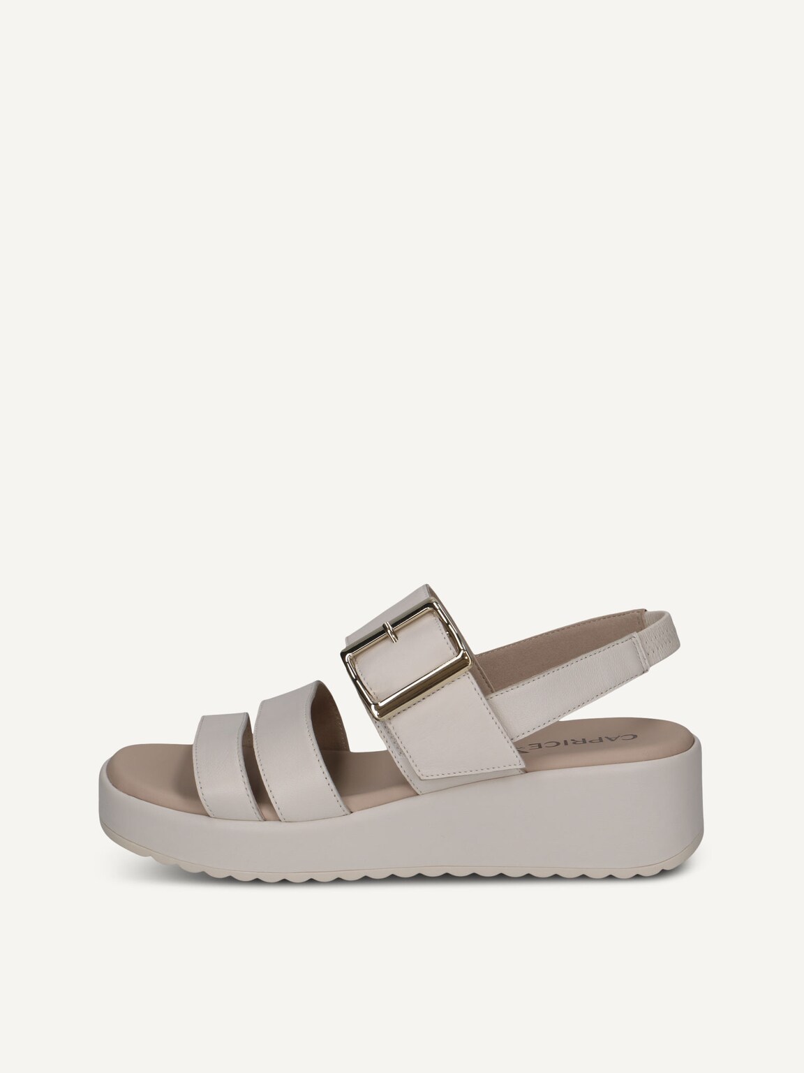 Caprice, Leather Sandal - white OFFWHITE NAPPA, image 3 of 6