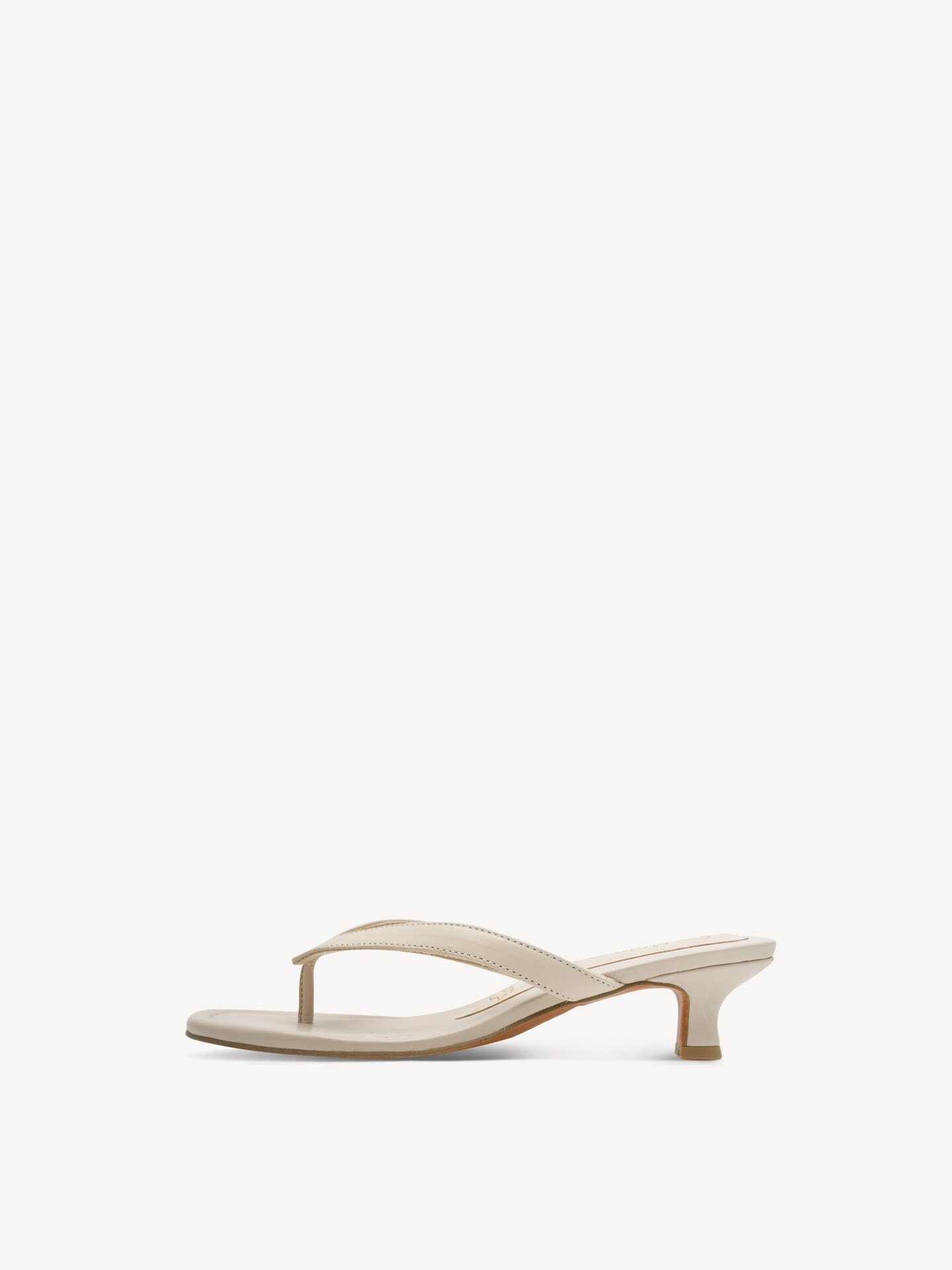 Marco Tozzi, Tong en cuir - beige CREAM