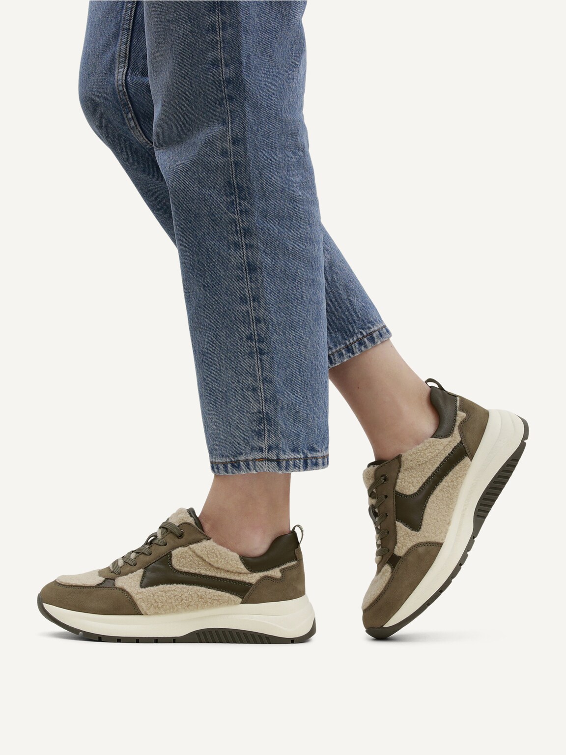 Caprice, Sneaker - khaki KHAKI/FUR, image 2 of 6