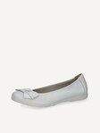 Not selected, Caprice, Leather Ballerina - white WHITE DEER