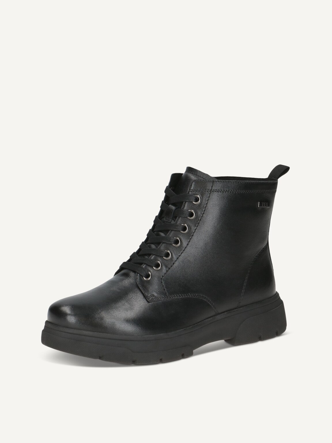 Caprice, Leather Bootie - black warm lining BLACK NAPPA, image 1 of 5