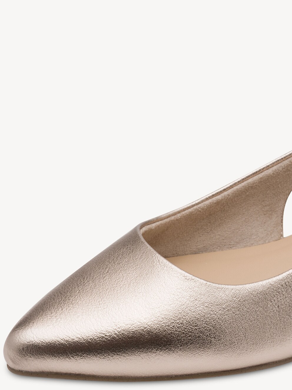 Marco Tozzi, Ballerina - metallic PLATINUM, afbeelding 4 van 6