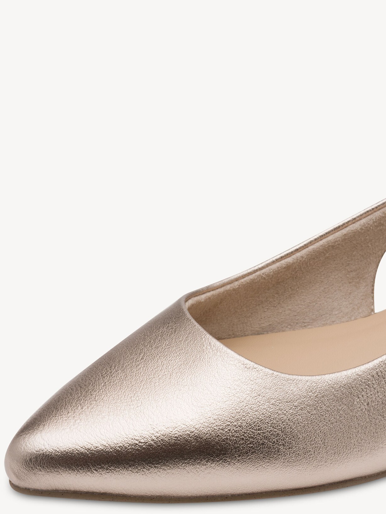Marco Tozzi, Ballerina - metallic PLATINUM, afbeelding 4 van 6