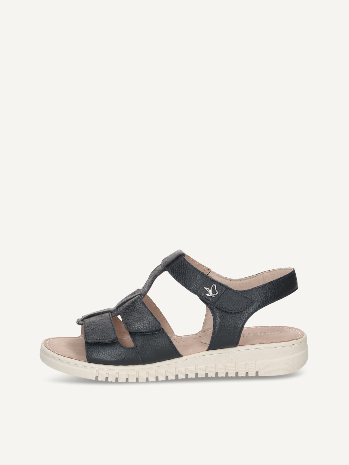 Caprice, Leather Heeled sandal - blue OCEAN NAPPA, image 3 of 6