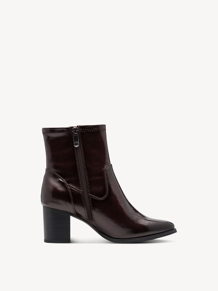 Marco Tozzi, Stiefelette - rot BORDEAUX PAT., Bild 6 von 6