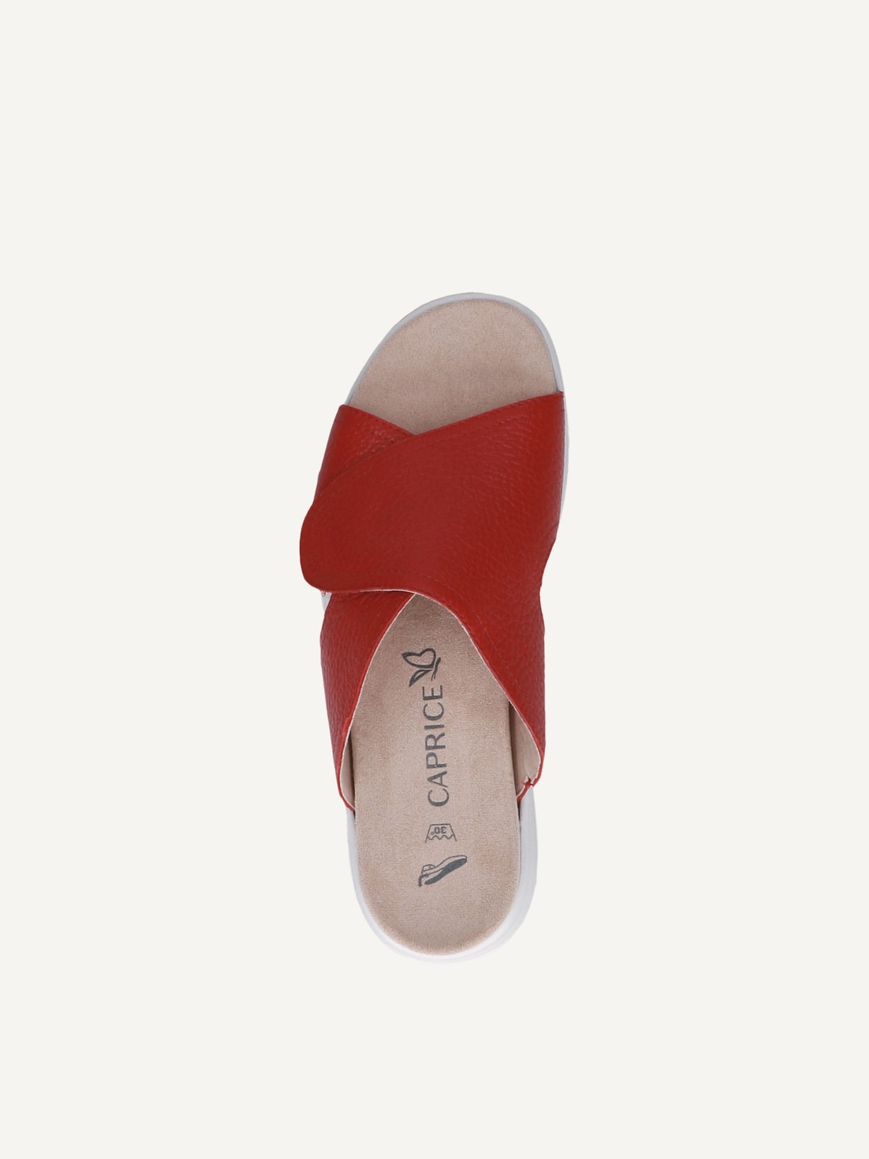Caprice, Mule en cuir - rouge RED DEER, image 4 sur 5
