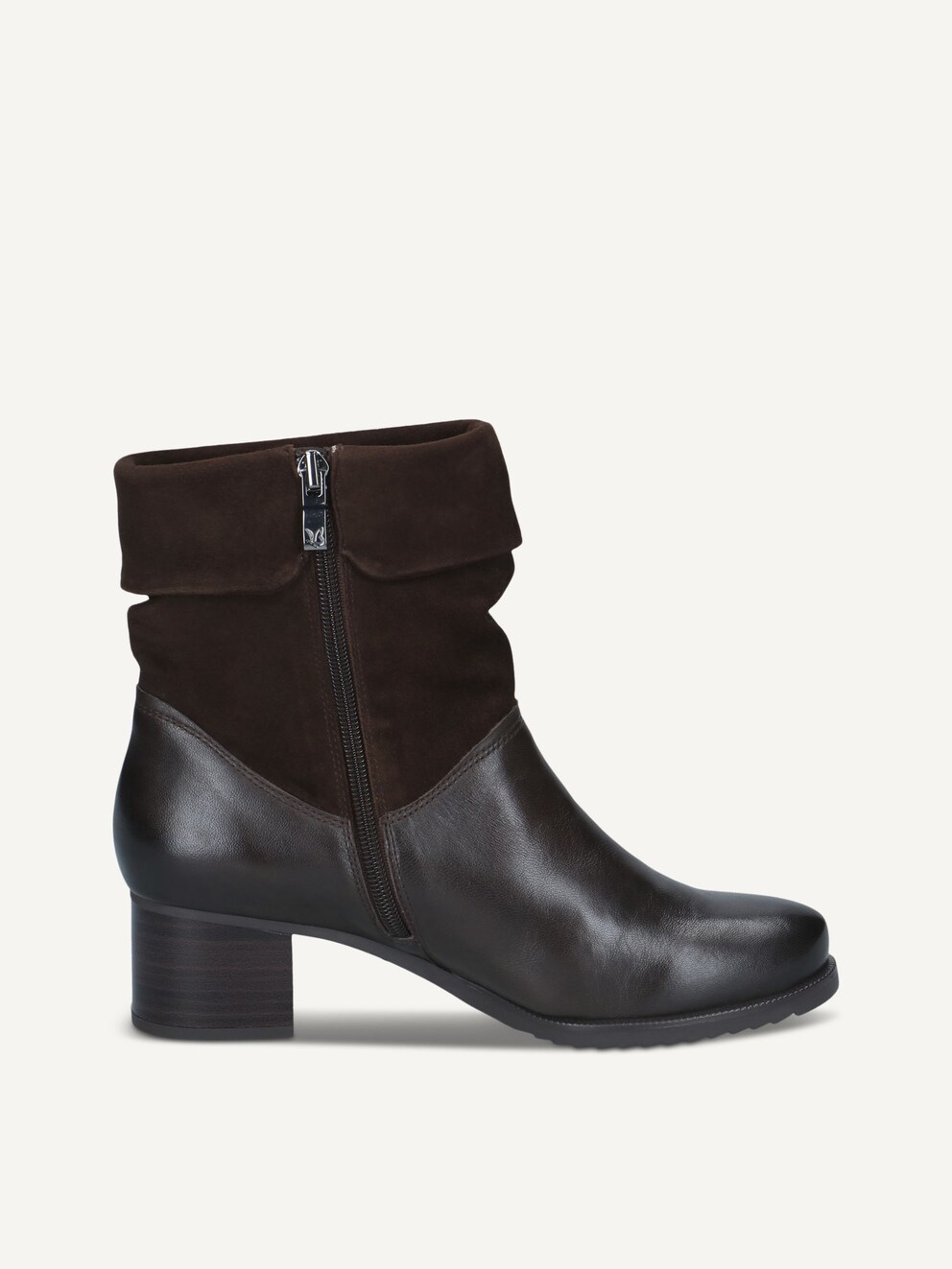Caprice, Leather Bootie - brown DK BROWN COMB, image 4 of 6