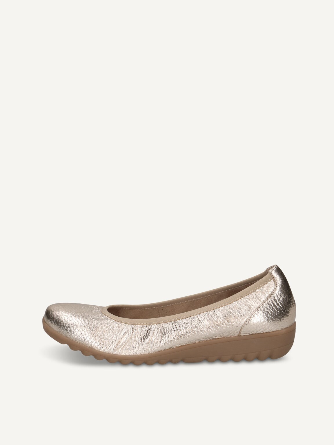 Caprice, Leather Ballerina - metallic LT.GOLD DEER, image 2 of 5