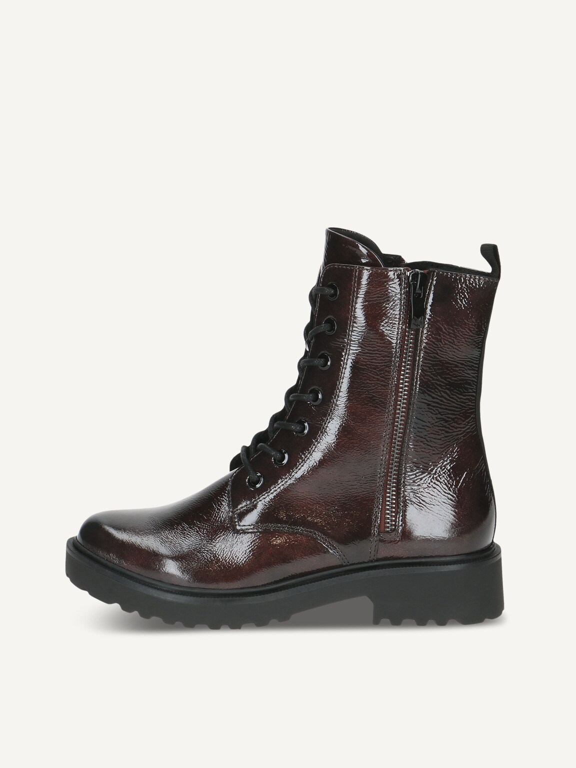 Caprice, Leather Bootie - red BORD. NAPLAK, image 2 of 5