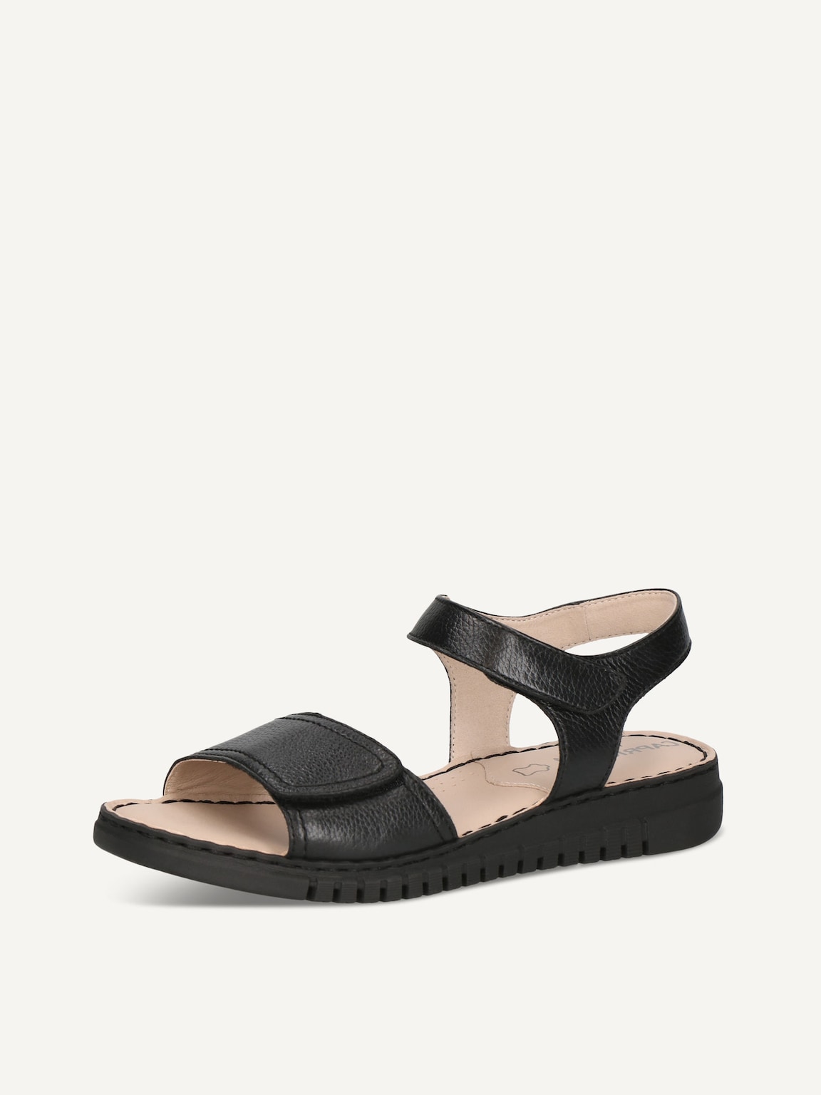 Caprice, Leather Heeled sandal - black BLACK NAPPA, image 1 of 5