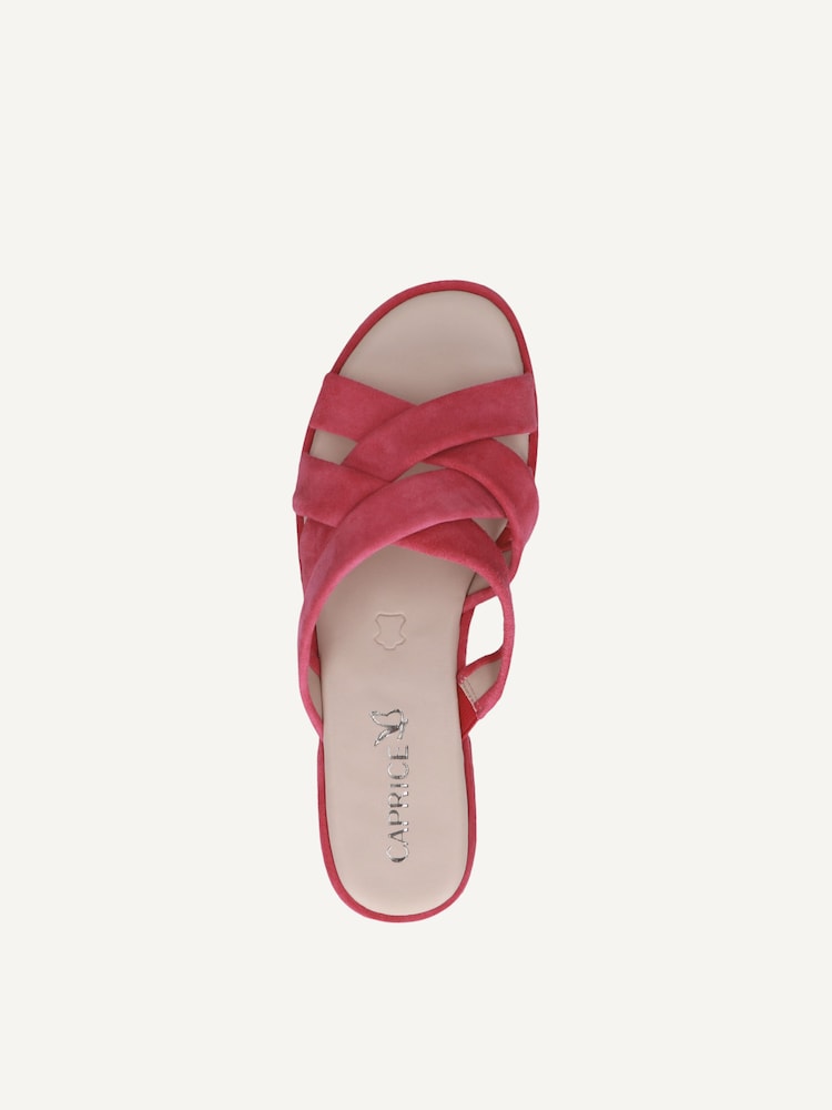 Caprice, Mule en cuir - rose vif PINK SUEDE, image 5 sur 6