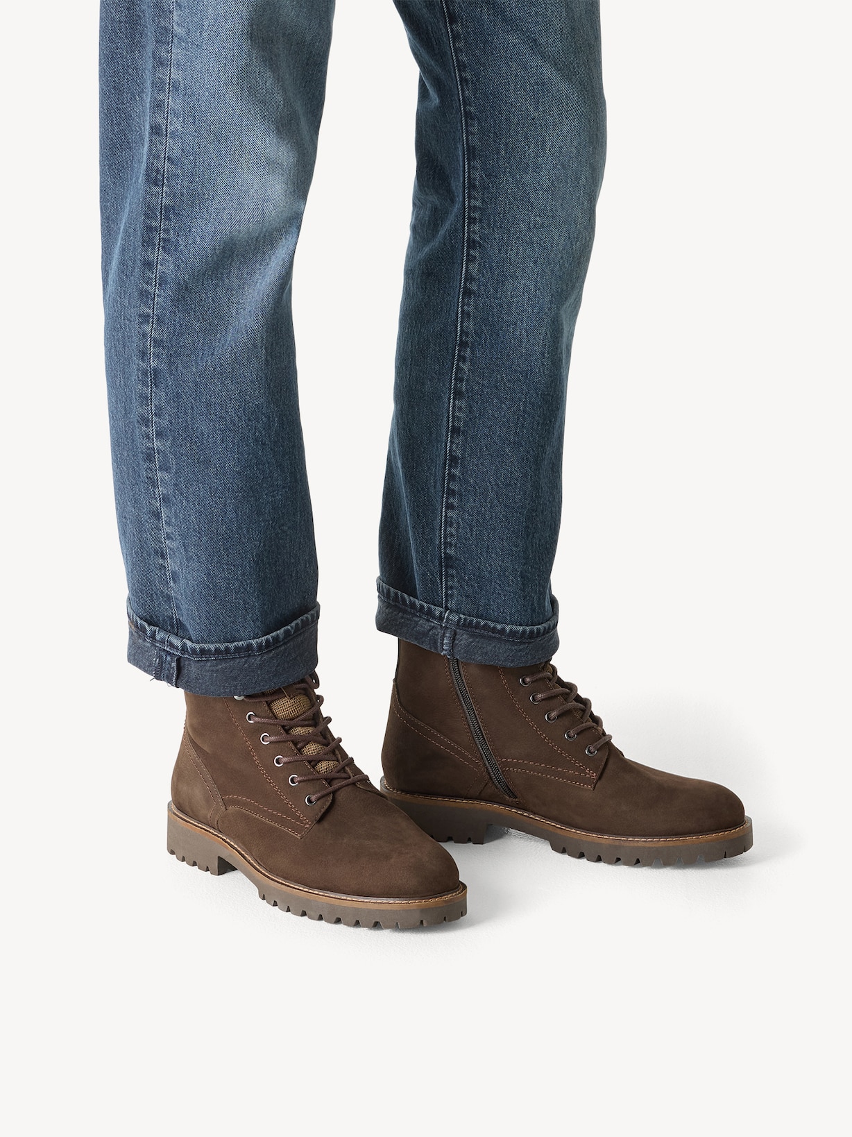 Marco Tozzi, Leren Enkellaarsje - bruin warme voering MOCCA NUBUCK, afbeelding 2 van 7