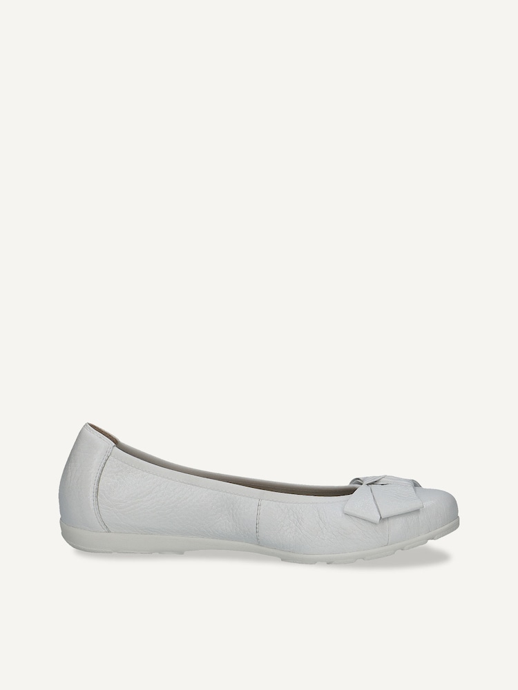 Caprice, Ballerine en cuir - blanc WHITE DEER, image 4 sur 6
