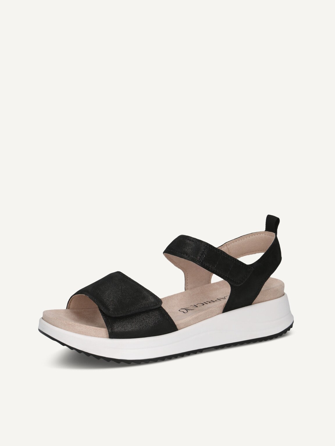Caprice, Leather Sandal - black BLACK METALLIC, image 1 of 5