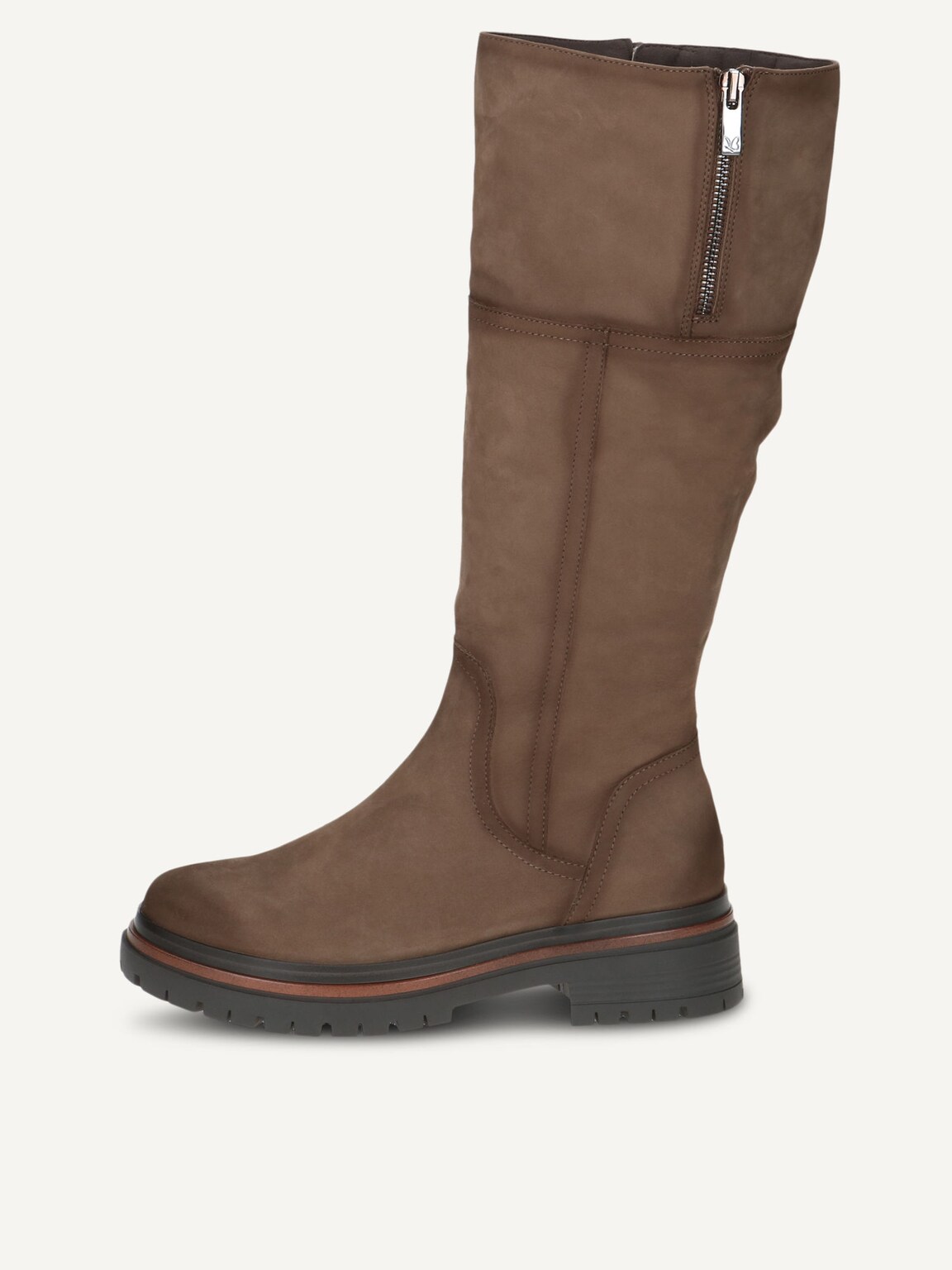 Caprice, Leather Boots - beige TAUPE NUBUC, image 3 of 6