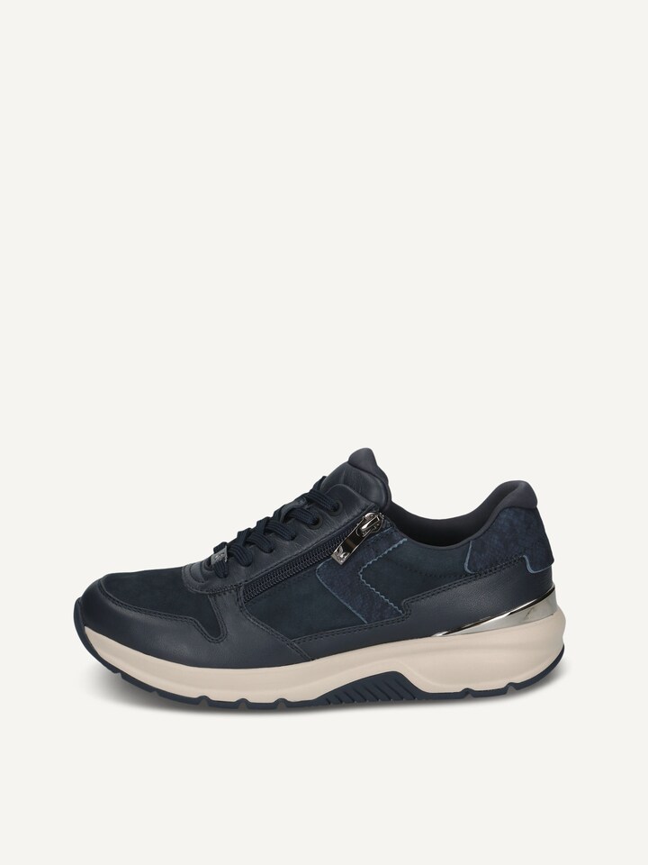 Caprice, Lädersneaker - blå OCEAN COMB