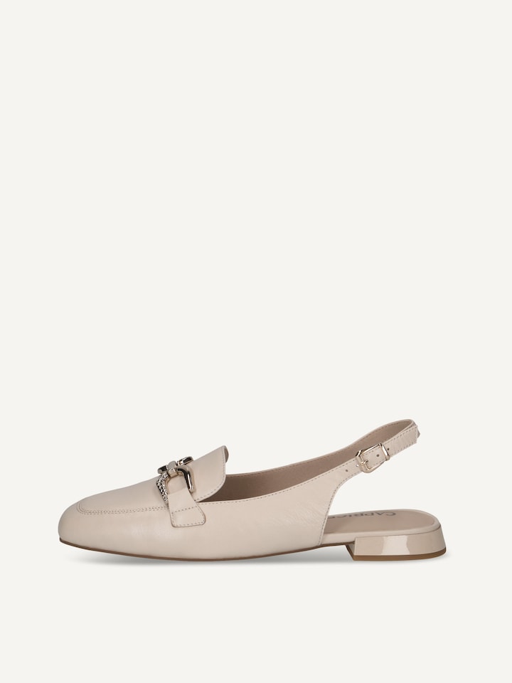 Caprice, Escarpin en cuir - beige CREAM PERLATO