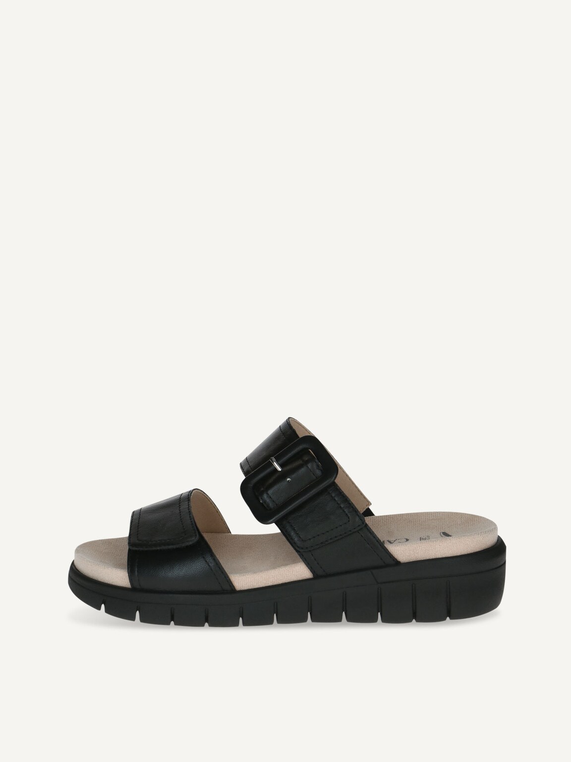 Caprice, Leather Mule - black BLACK/BLK SOLE, image 2 of 5