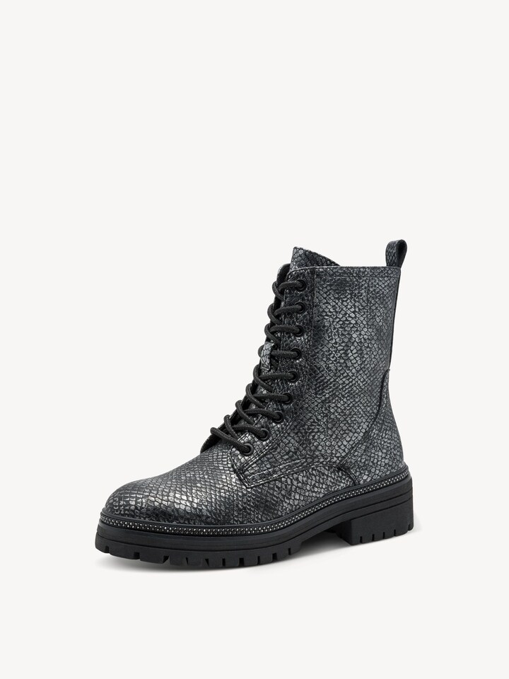 Marco Tozzi, Stiefelette - metallic PEWTER STRUCT.