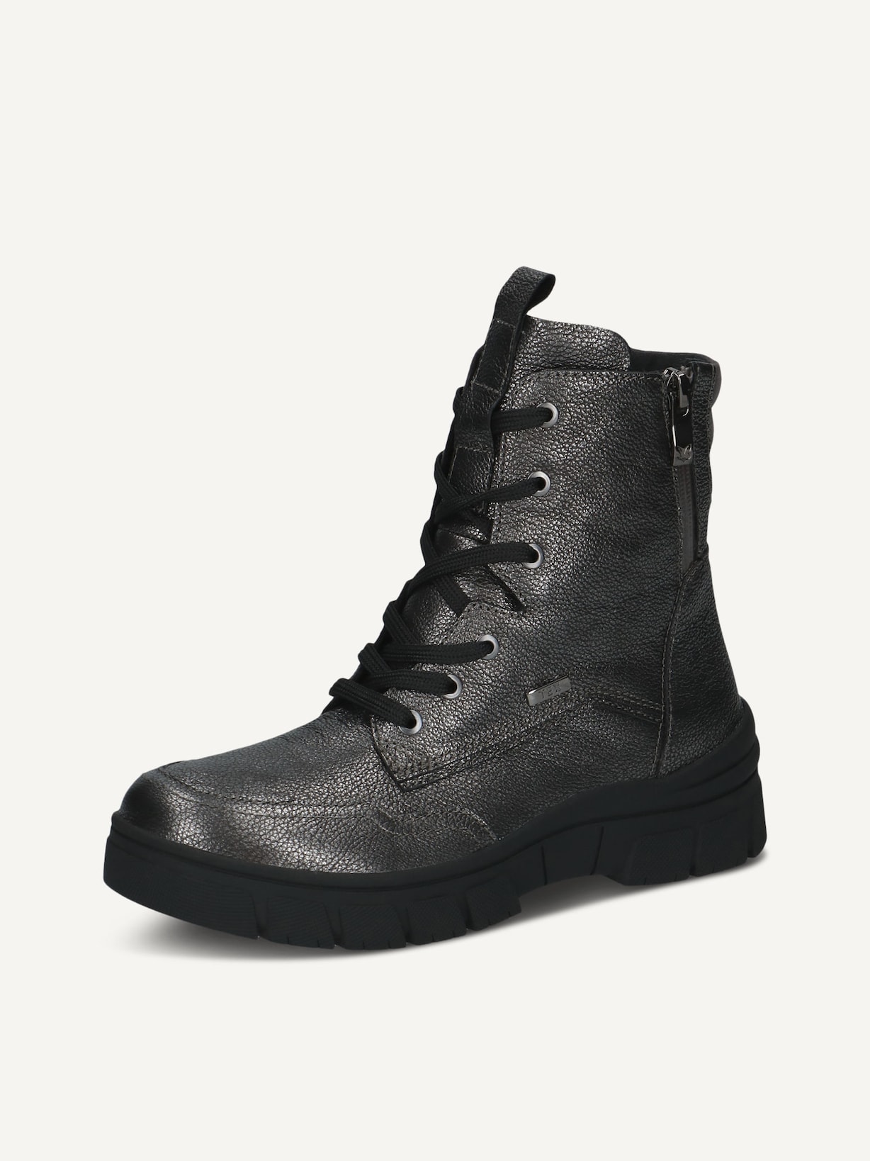Caprice, Lederstiefelette - grau DK GREY METAL., Bild 2 von 5