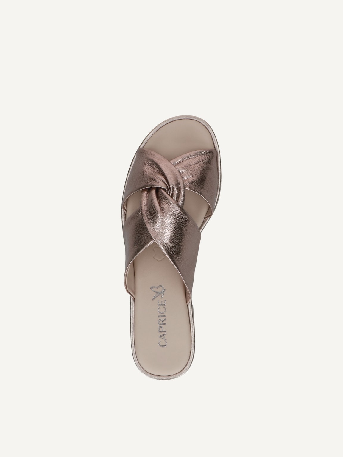 Caprice, Leather Mule - metallic BRONCE, image 5 of 5
