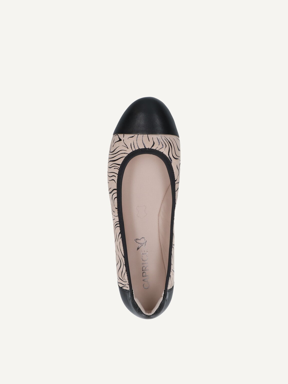 Caprice, Leather Ballerina - black BLACK COMB, image 5 of 5