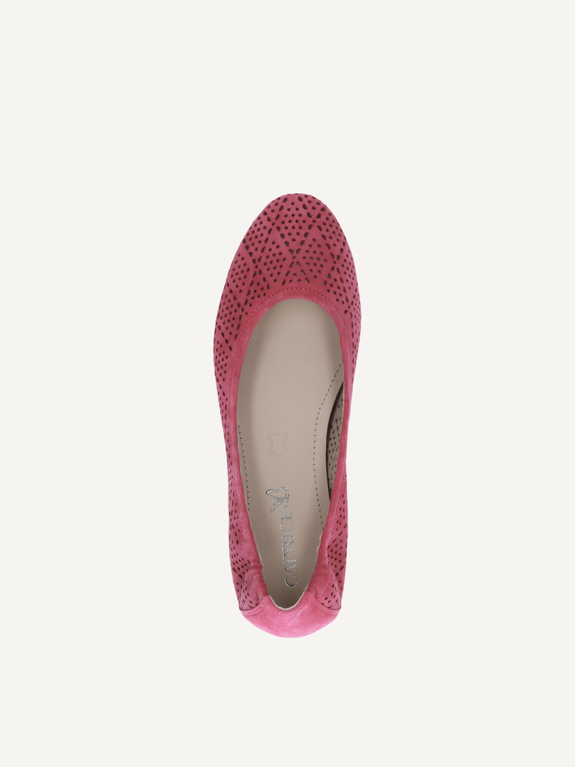 Caprice, Leather Ballerina - pink PINK SUEDE, image 5 of 5