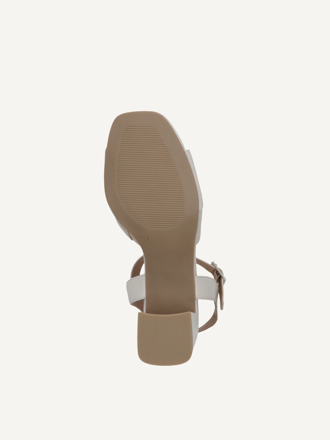 Caprice, Leather Heeled sandal - yellow VANILLA COMB, image 4 of 5