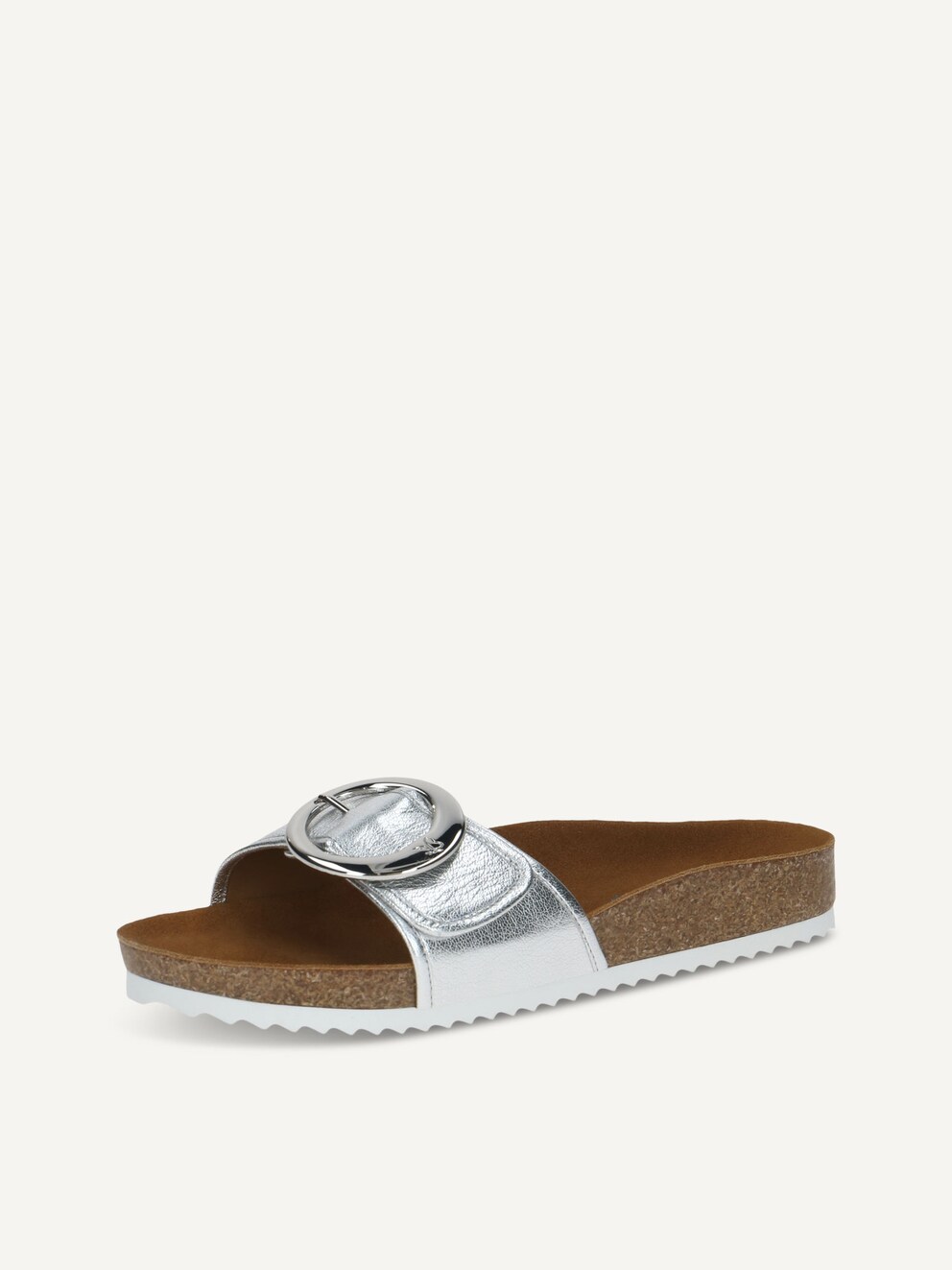 Caprice, Leather Mule - silver SILVER METAL., image 1 of 6