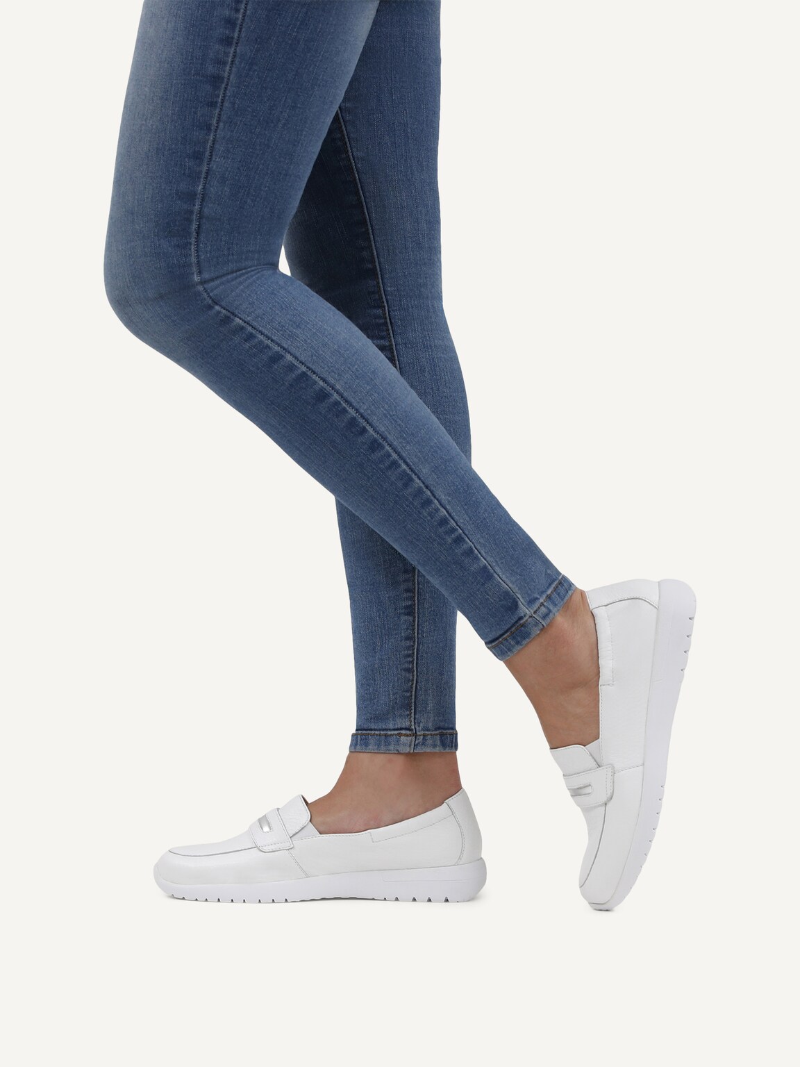 Caprice, Leather Slipper - white WHITE DEER, image 2 of 6