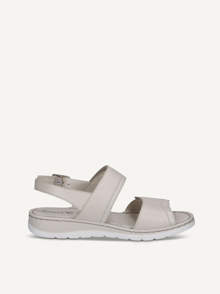 Caprice, Sandale à talon en cuir - blanc PEARL NAPPA, image 3 sur 5