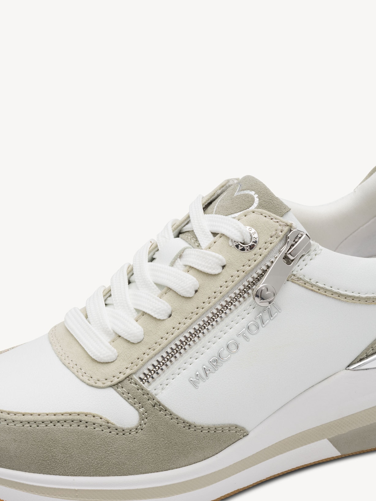 Marco Tozzi, Sneaker - weiß WHITE/MATCHA, Bild 5 von 7