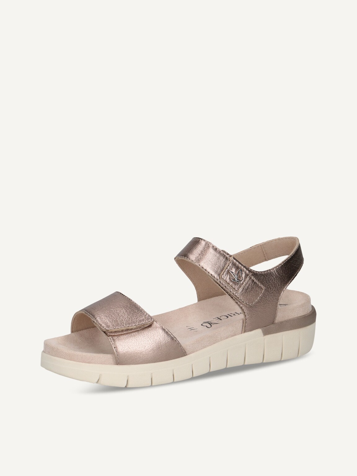 Caprice, Leather Sandal - brown TAUPE METALLIC, image 1 of 5