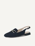 Not selected, Caprice, Leather sling pumps - blue OCEAN SUEDE