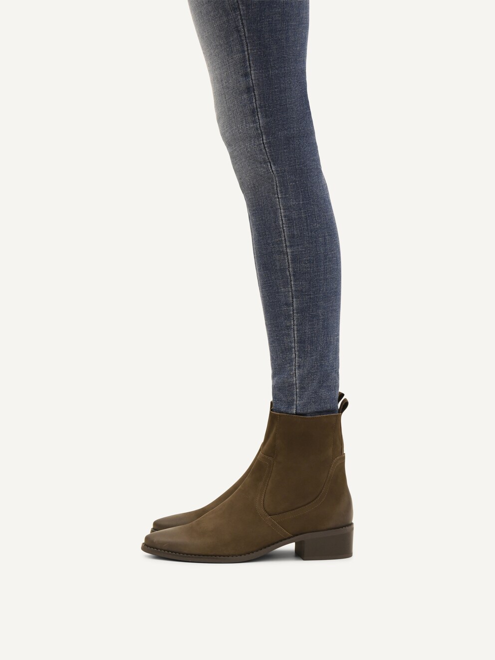 Caprice, Leather Bootie - brown DK BROWN NUBUC, image 2 of 6