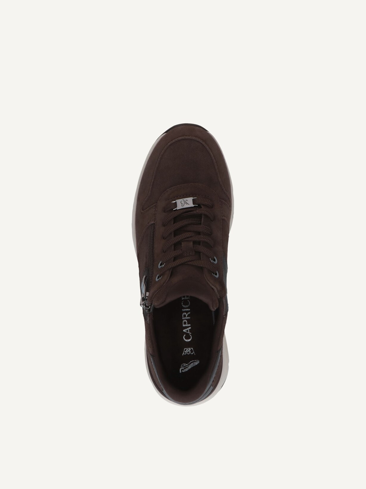 Caprice, Leather Sneaker - brown DK BROWN COMB, image 4 of 5