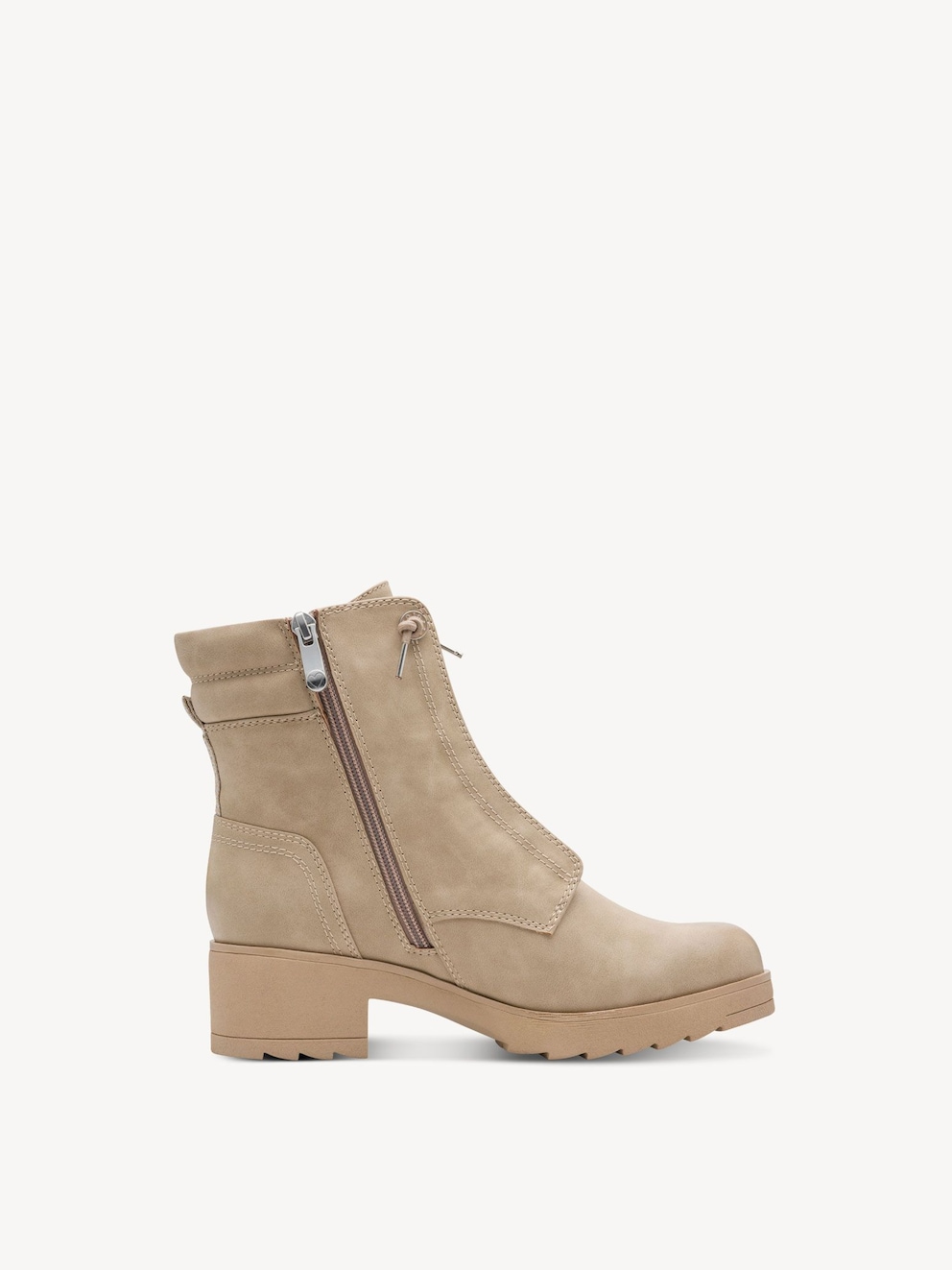 Marco Tozzi, Kotníčková obuv - béžová TAUPE NUBUCK, obrázek 7 z 7