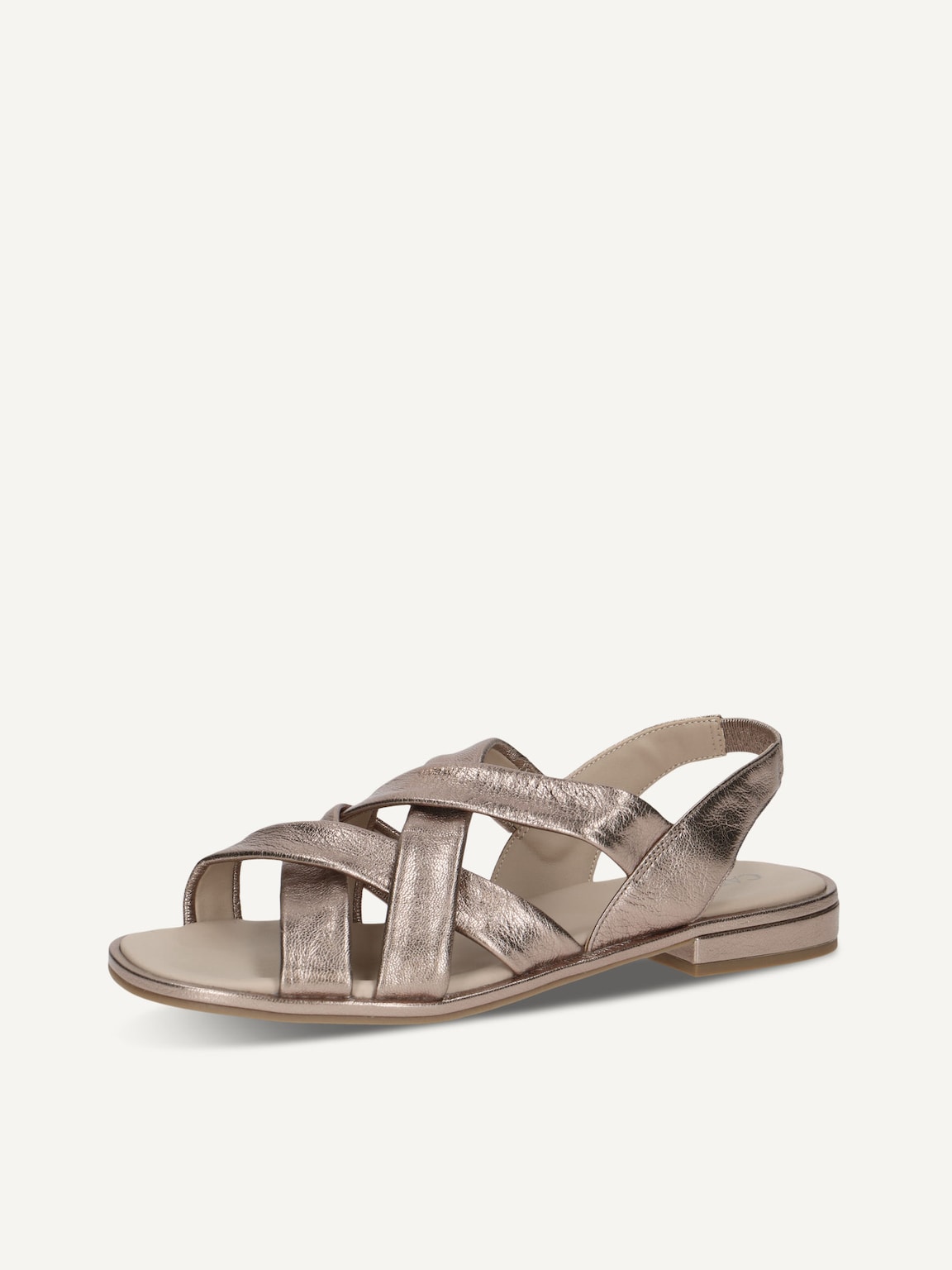 Caprice, Leather Sandal - brown TAUPE METALLIC, image 1 of 5