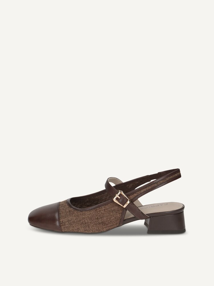 Caprice, Sling pumps - brown DK BROWN COMB, image 3 of 6