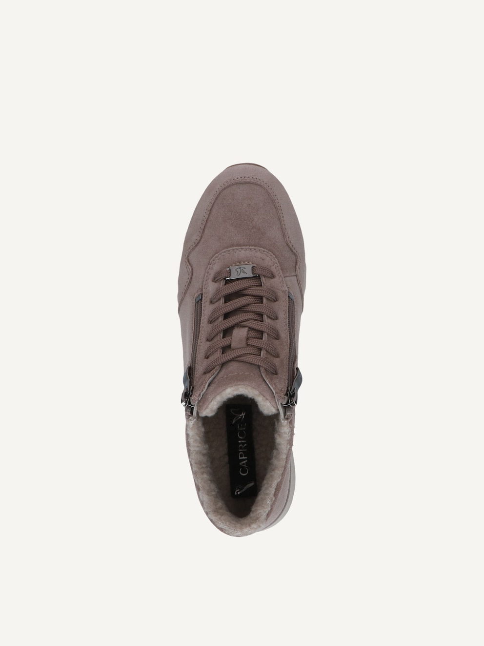 Caprice, Leather Sneaker - brown warm lining TAUPE SUEDE, image 5 of 6