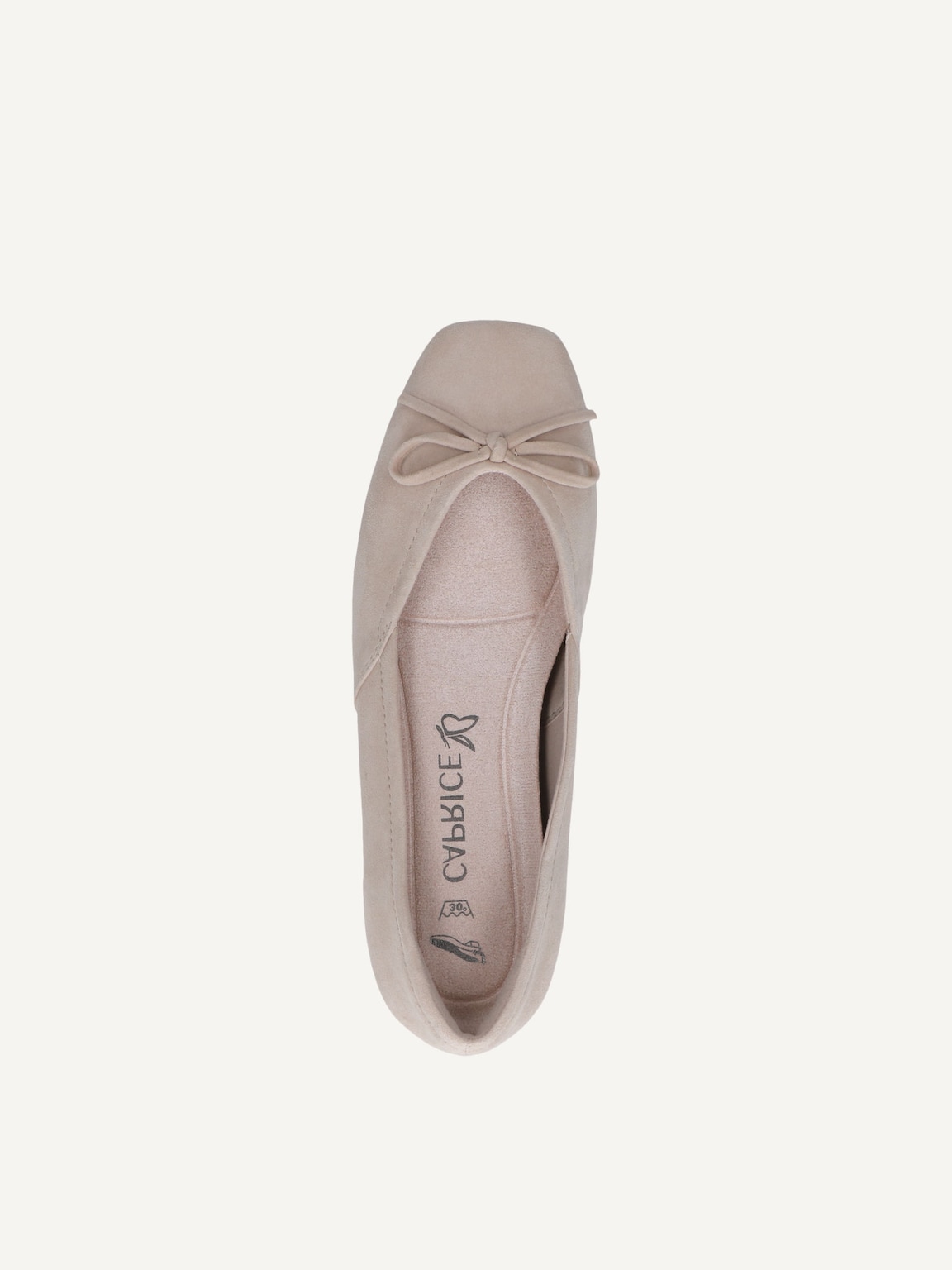 Caprice, Leather Ballerina - beige BEIGE SUEDE, image 5 of 5