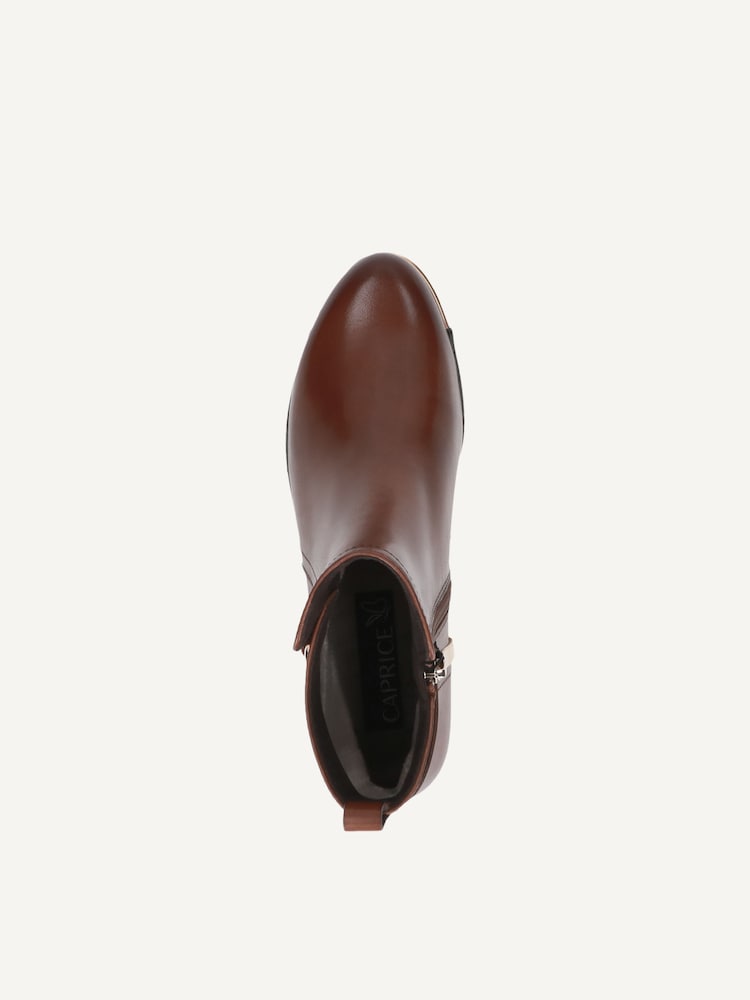 Caprice, Bottine en cuir - marron COGNAC NAPPA, image 5 sur 6