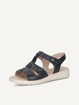 Selected, Caprice, Leather Heeled sandal - blue OCEAN NAPPA