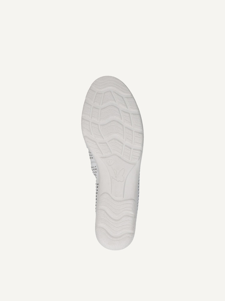 Caprice, Ballerine en cuir - blanc WHITE SOFTNAP., image 5 sur 5